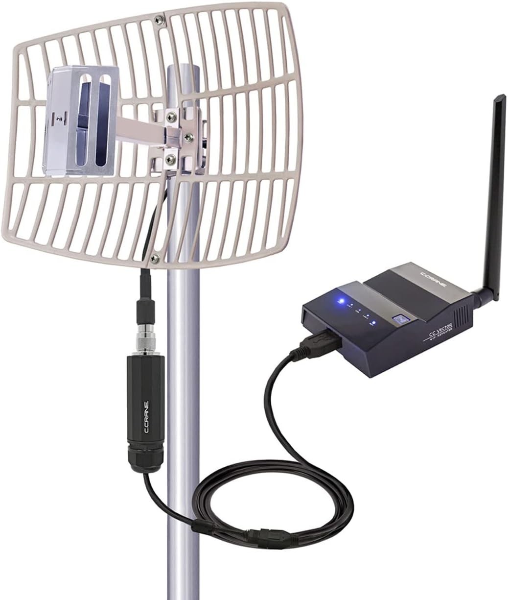 Extended Long Range WiFi Repeater Receiver 2.4GHz Network Booster
