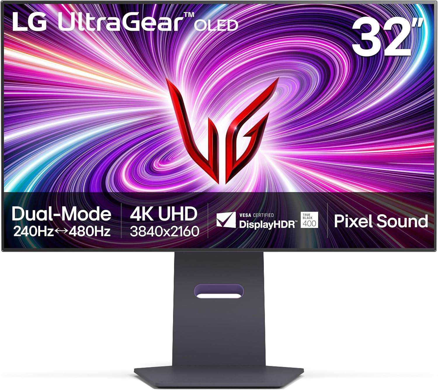 LG UltraGear 32GS95UE 32" OLED 4K 240Hz Gaming Monitor G-SYNC FreeSync HDMI 2.1