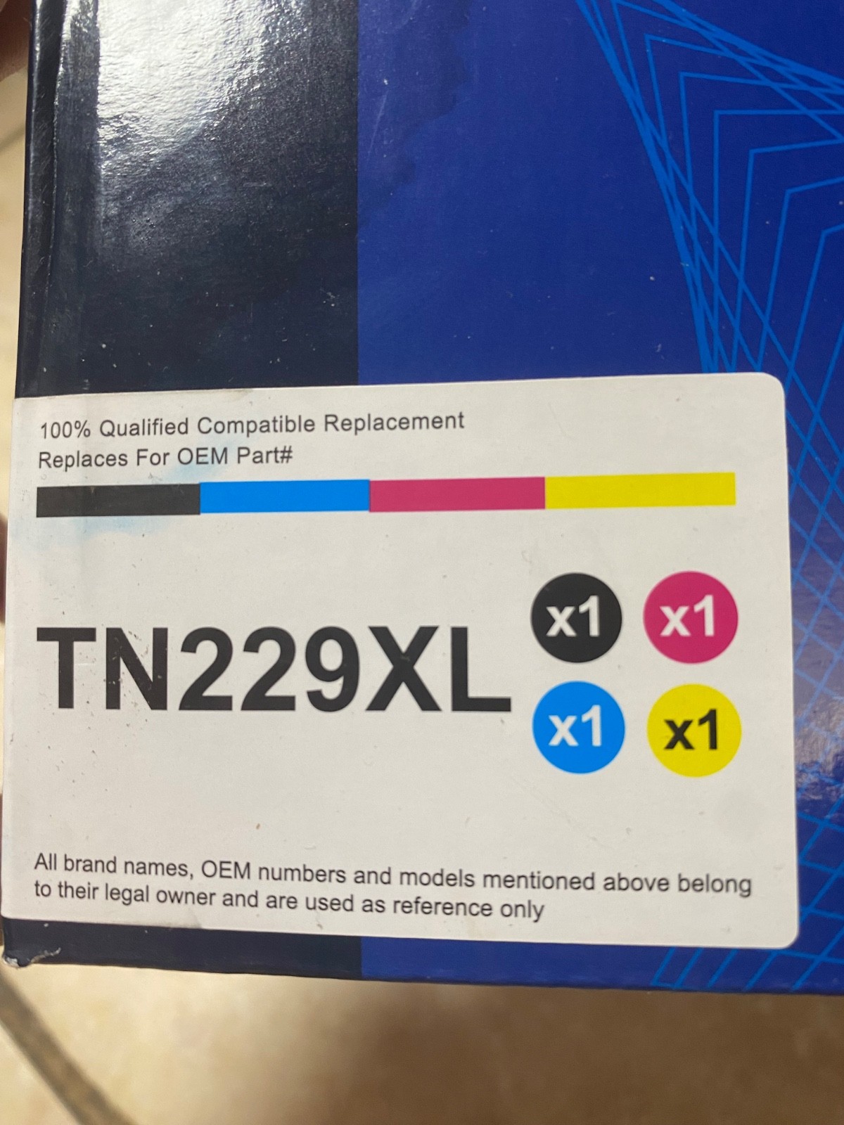 Jeostarky TN229XL High Yield Toner Cartridge 4-Pack CMYK for Brother Printers