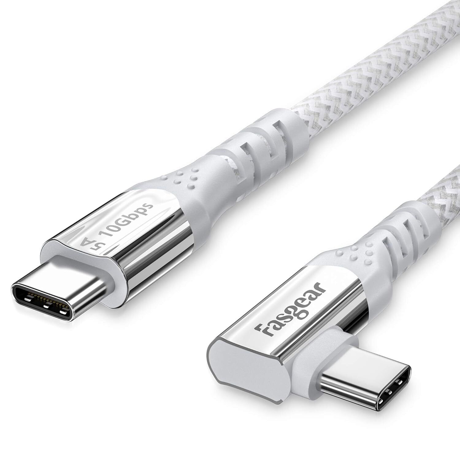 100W Usb C To Type C 90 Degree Cable 6Ft, Usb 3.1 Gen 2 10Gbps Data Sync 5A Po