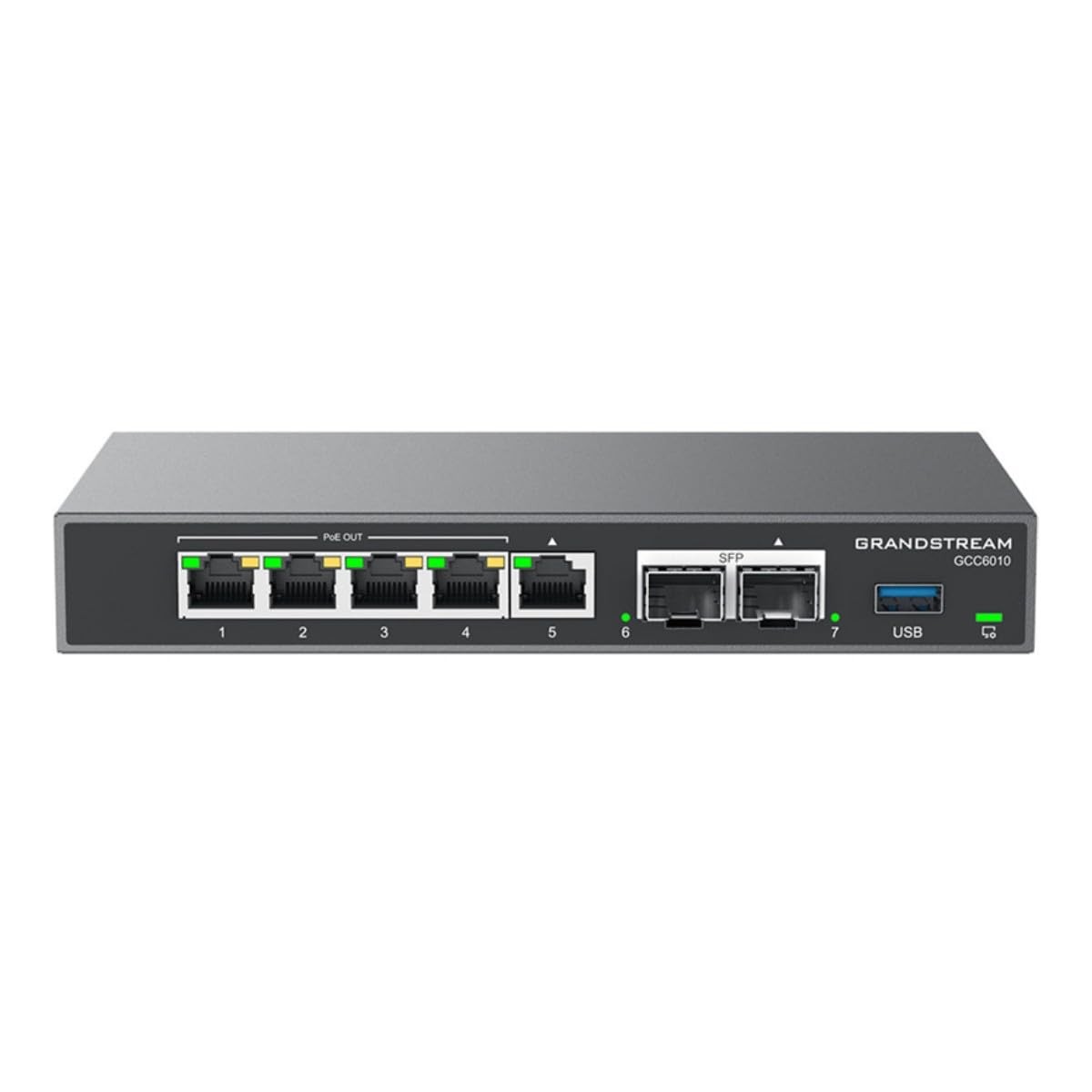 Grandstream GCC6010 Built-in IPPBX (10 Users, 4 Concurrent Calls) + Black
