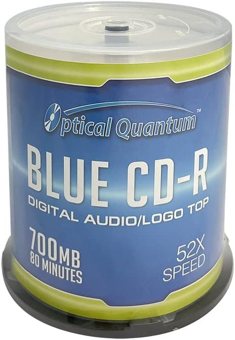 Optical Quantum Premium Quality Music Digital Audio Logo Top 700MB 52X Blue AZO