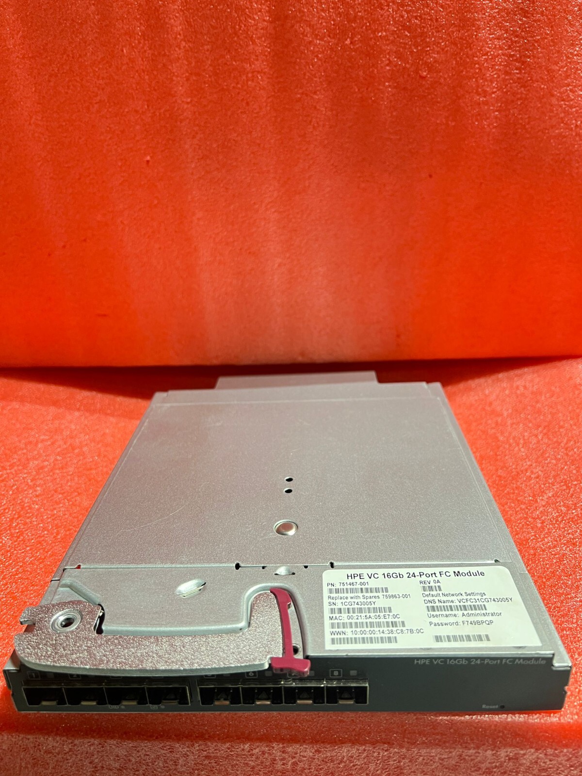 HP 759863-001 Virtual Connect 16Gb 24-Port FC Module 751467-001 HSTNS-BC64-N