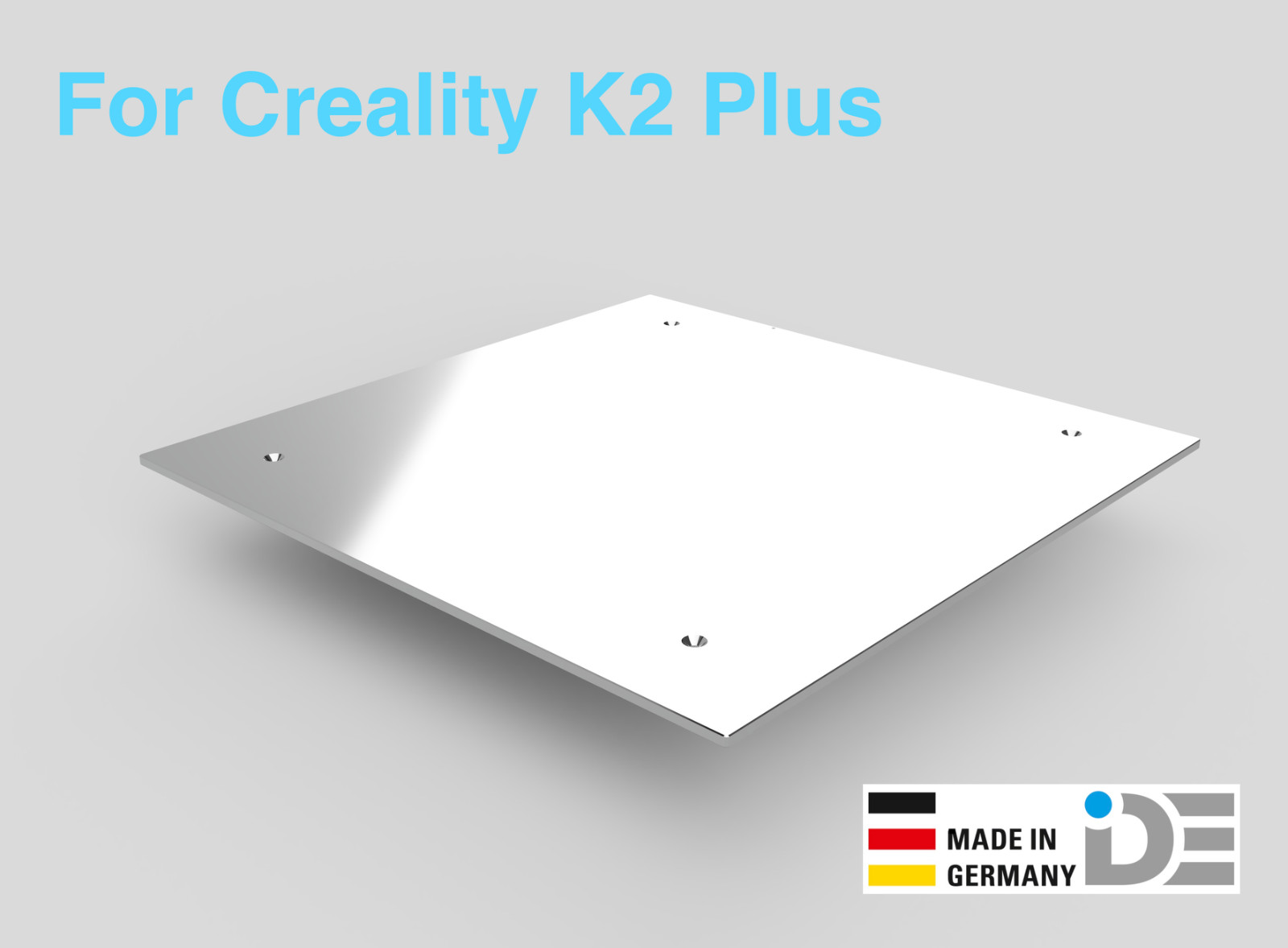 IDE upgrade build plate f. Creality K2 Plus - cartographer mod version