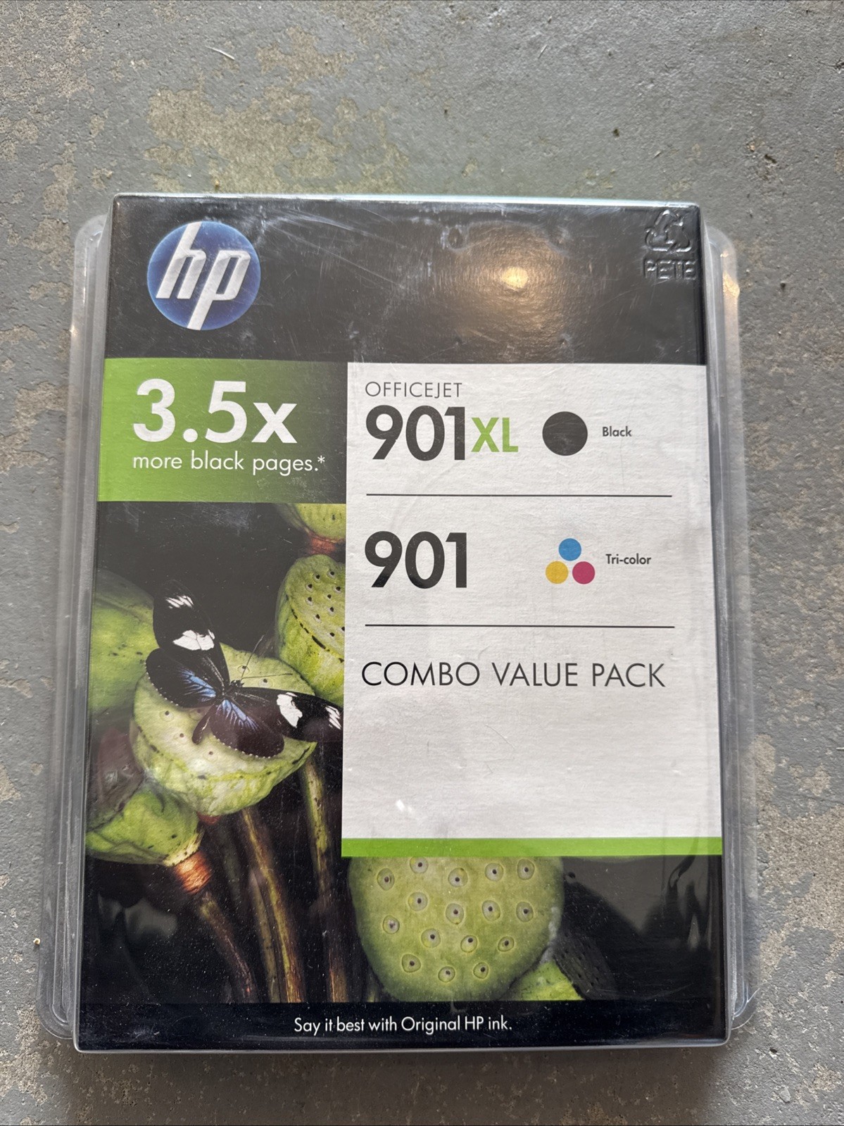 🫟 NEW HP 901XL/901 Black/Tri-Color Combo Pack Ink Cartridges