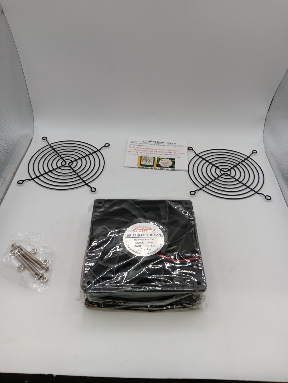 Wathai IP67 120mm x 38mm 12V Waterproof Exhaust Fan Dual Ball High...New
