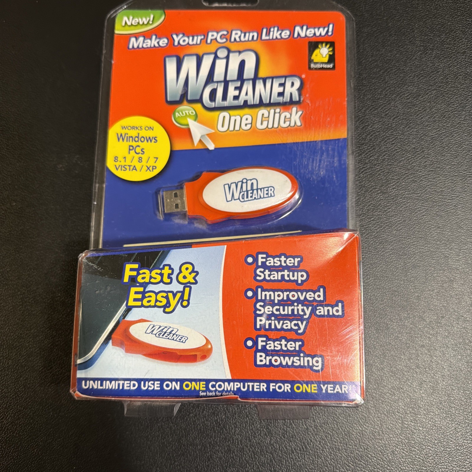 Win Cleaner One Click Professional USB Computer Clean Repair for PC Laptop NEW