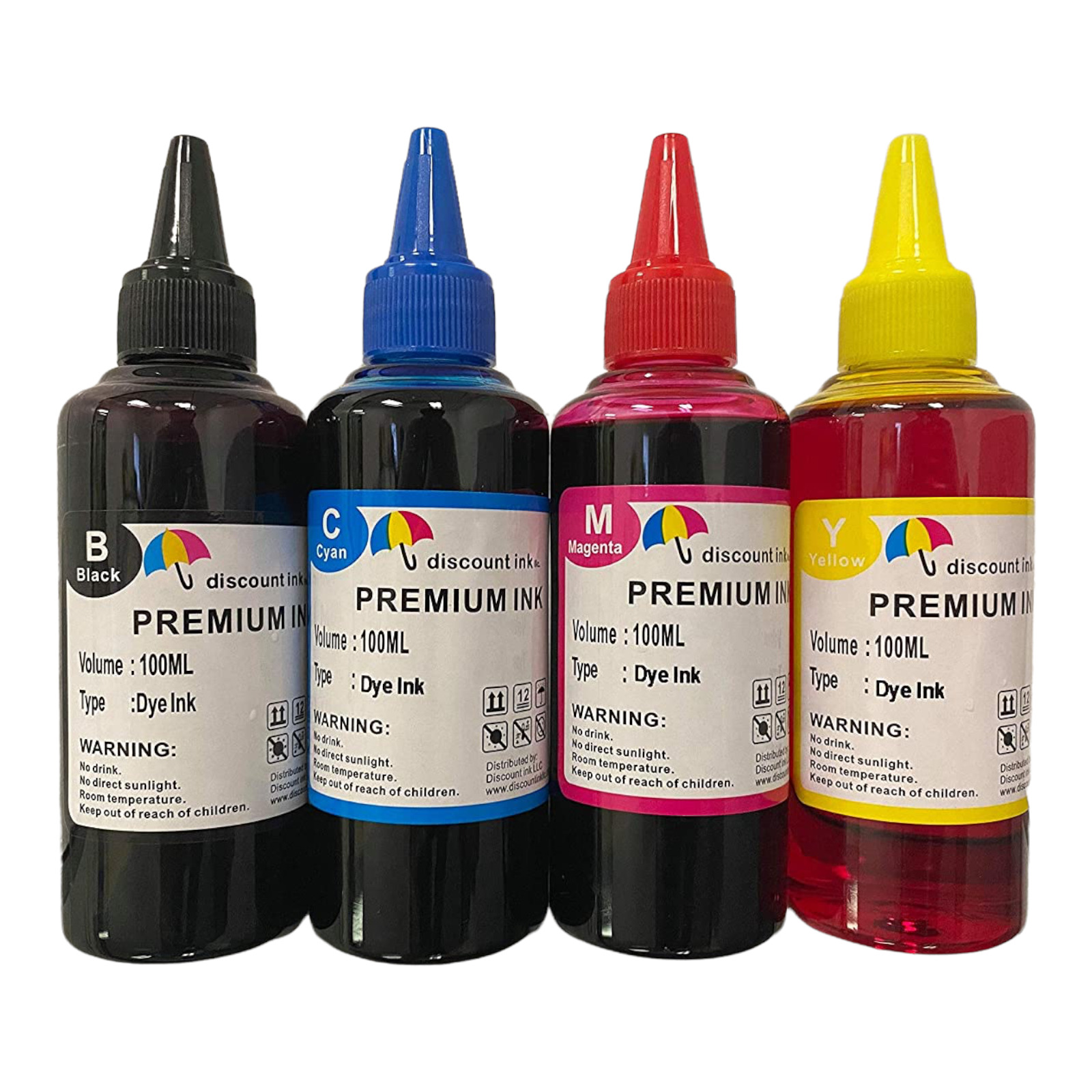 4x100ml Refill ink Canon PG-275 CL-276 Ink Cartridges Black Color TS3520 TS3522