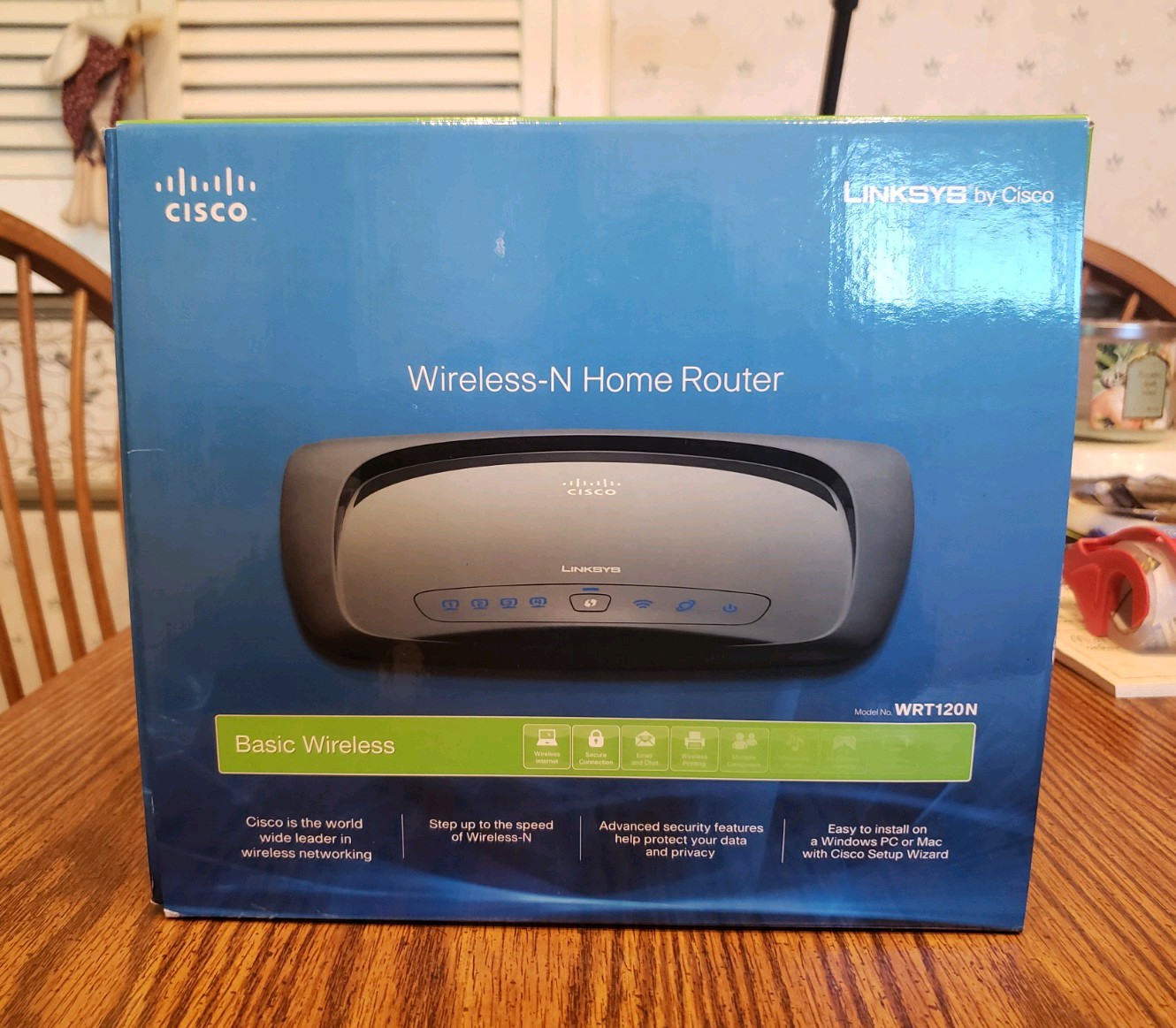 LINKSYS by CISCO WRT120N WIRELESS Router 150 Mbps 4-Port 10/100 WPS Black