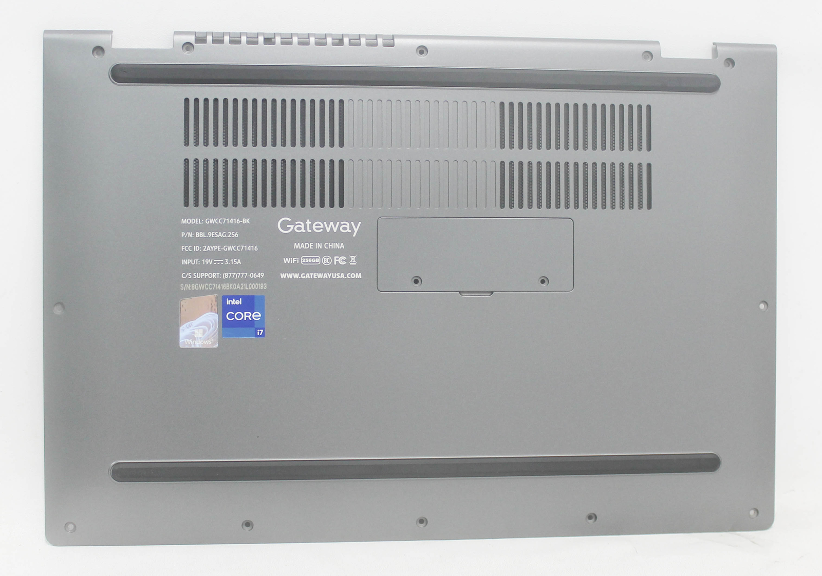 GWCC71416-BK-BASE Gateway Bottom Base Cover Black Gwcc71416-Bk "GRADE A"
