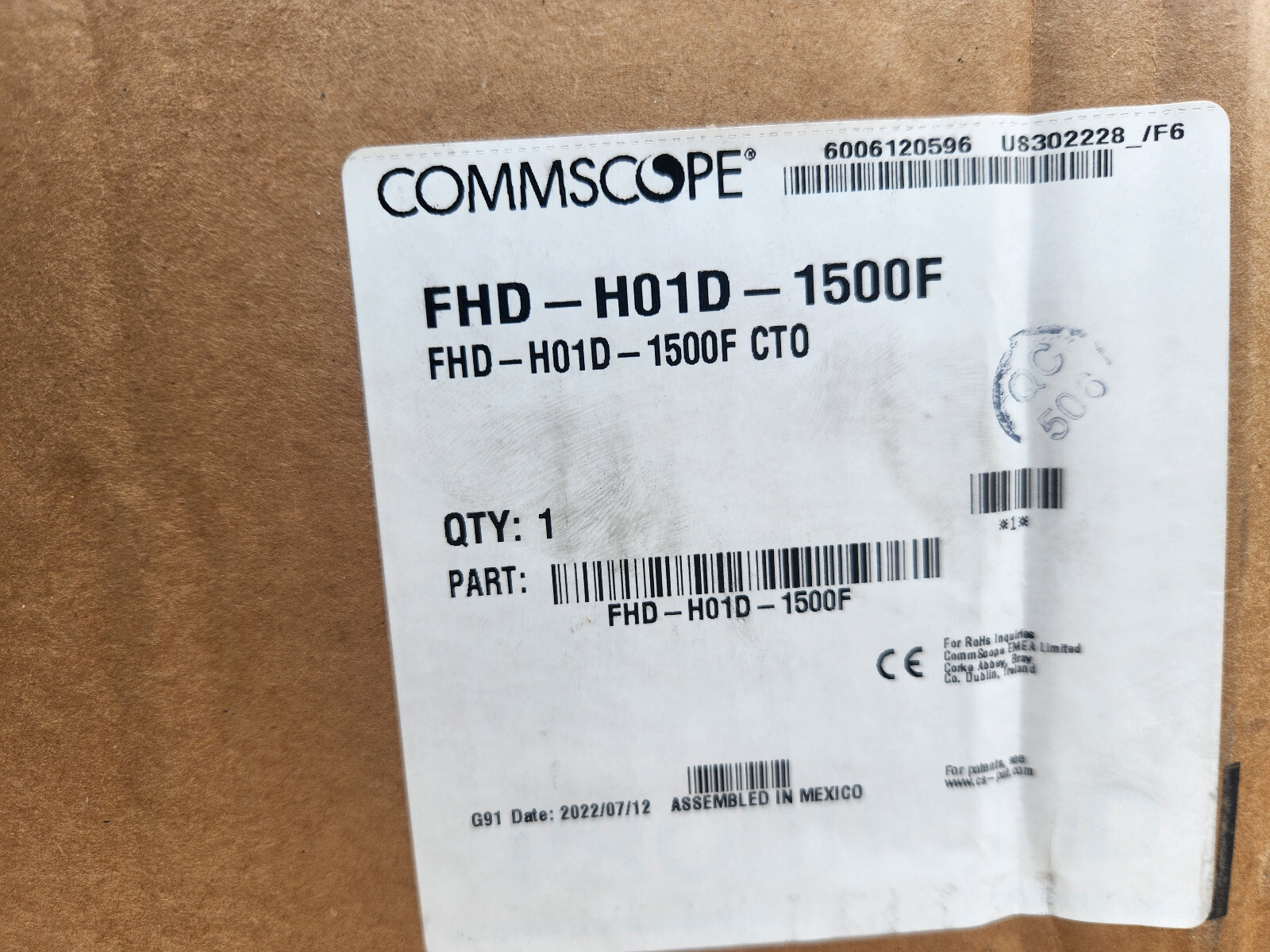 Commscope FHD-H01D-1500F Fiber Optic Cable