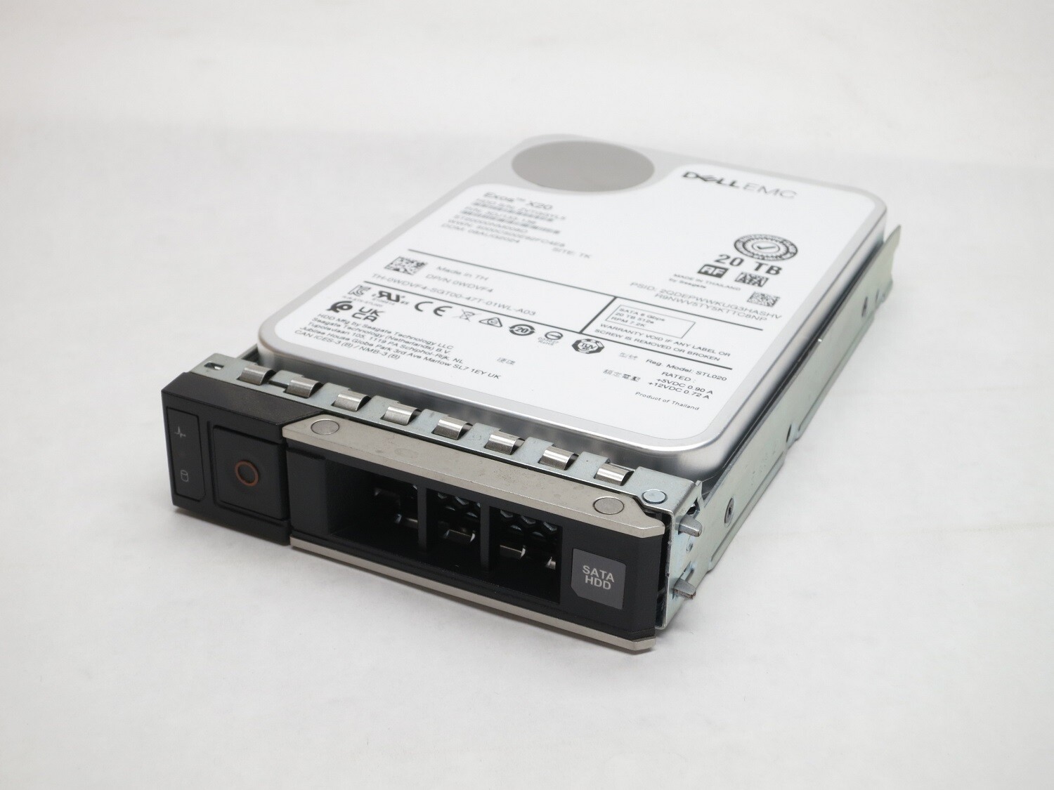 WDVF4 DELL 20TB 7.2K SATA 3.5 6Gbps HDD 512e 14G 15G 16G KIT