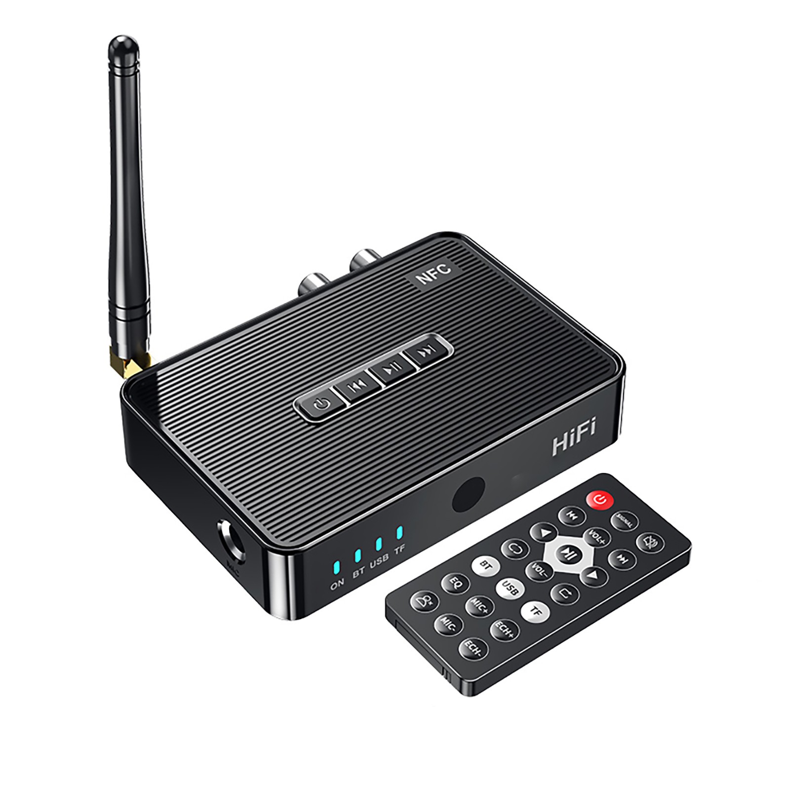 3in1 Bluetooth 5.1 Receiver Wireless NFC to RCA Stereo Audio Amplifier Adapter U