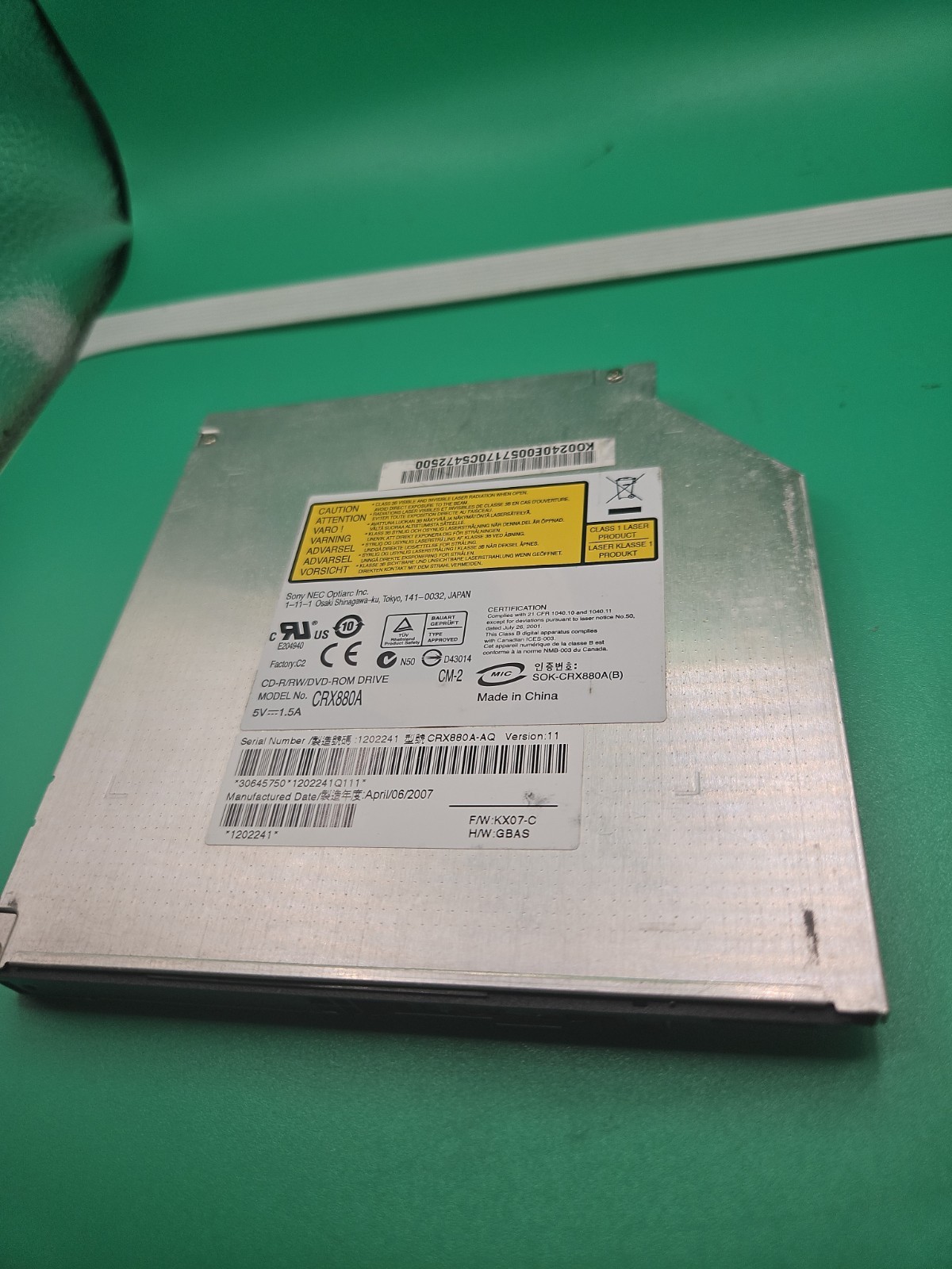  Sony CRX880A CRX850E CRX830E CRX835E CRX870A CRX890A CDRW/DVD