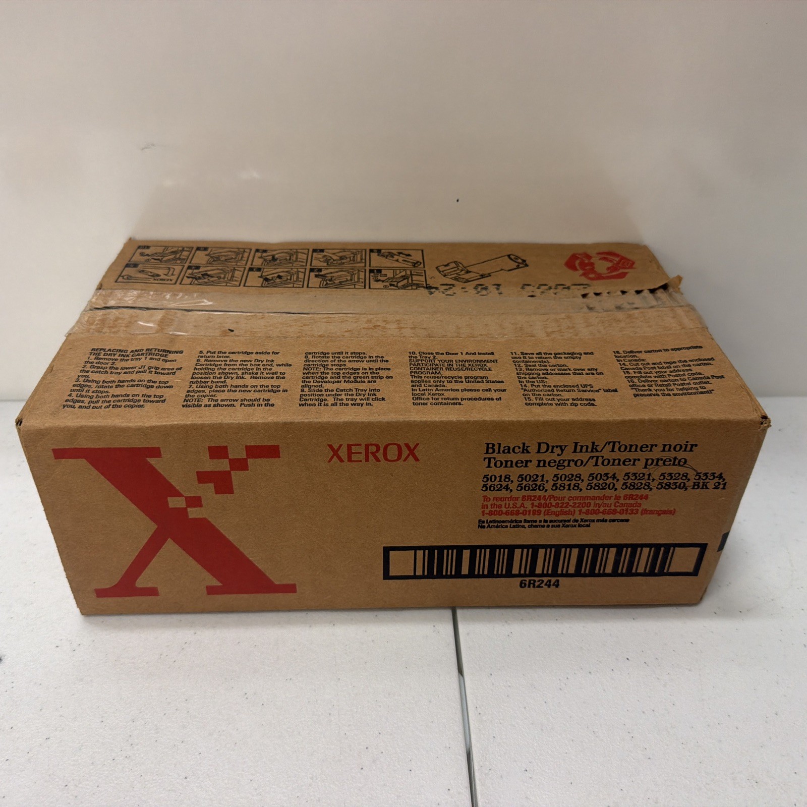 NEW GENUINE 6R244 Xerox Black Dry Ink Toner 1 Pack