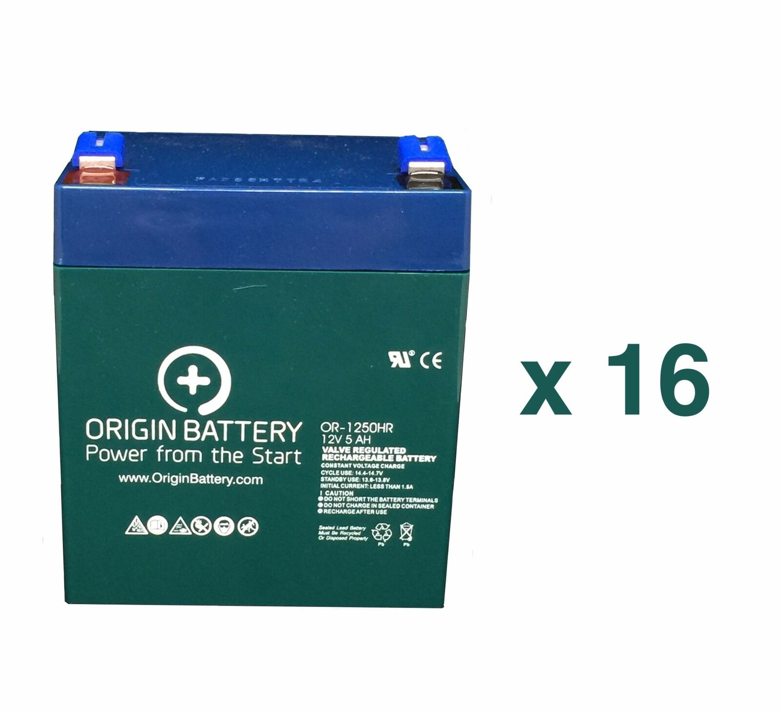Tripp Lite SU12KRT4UHW Battery Kit - 16 Pack 12V 5AH High-Rate Discharge UPS