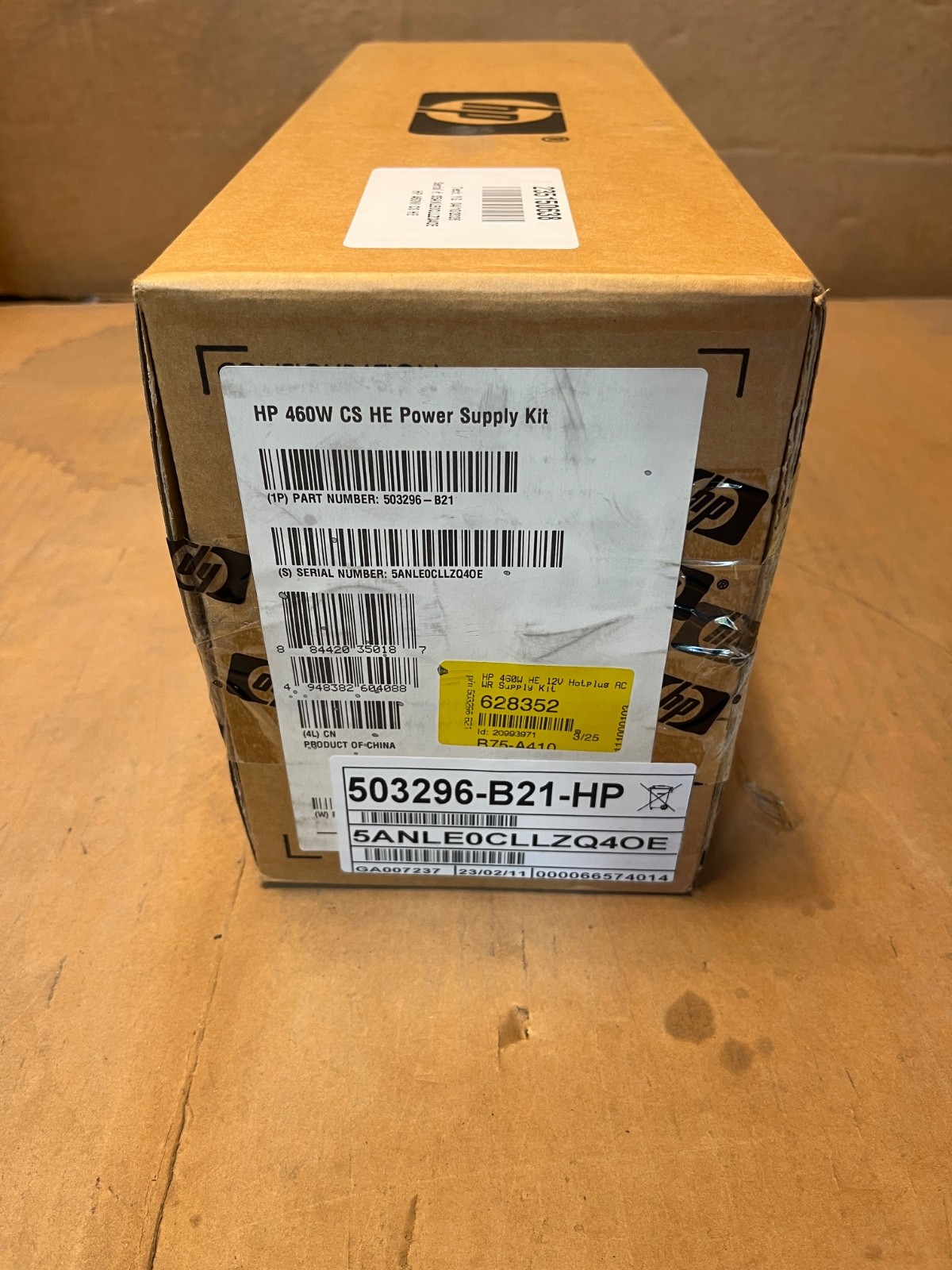 HP 460W HE Power Supply Kit 503296-B21 511777-001 499249-001 499250-201