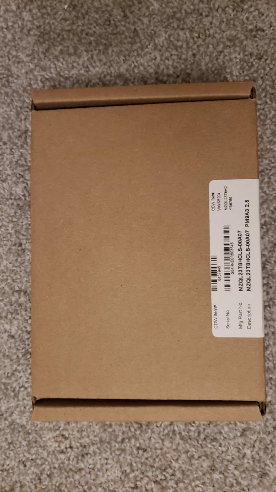 MZ-QL23T80 Samsung PM9A3 3.84TB PCIe Gen4x4 NVMe U.2 2.5 SSD