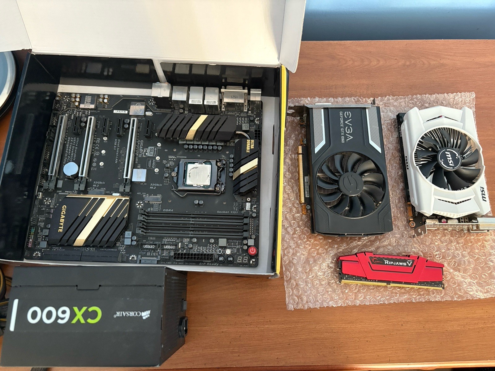 PC Part Lot: Nvidia GTX 1060, GTX 950, GSkill RipJaw 8gb DDR4 Ram, Gigabyte mobo