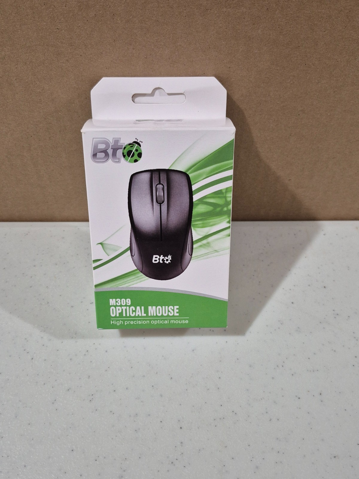 BTO M309 Wired Optical Mouse, USB 3 Button, 1000dpi, NEW