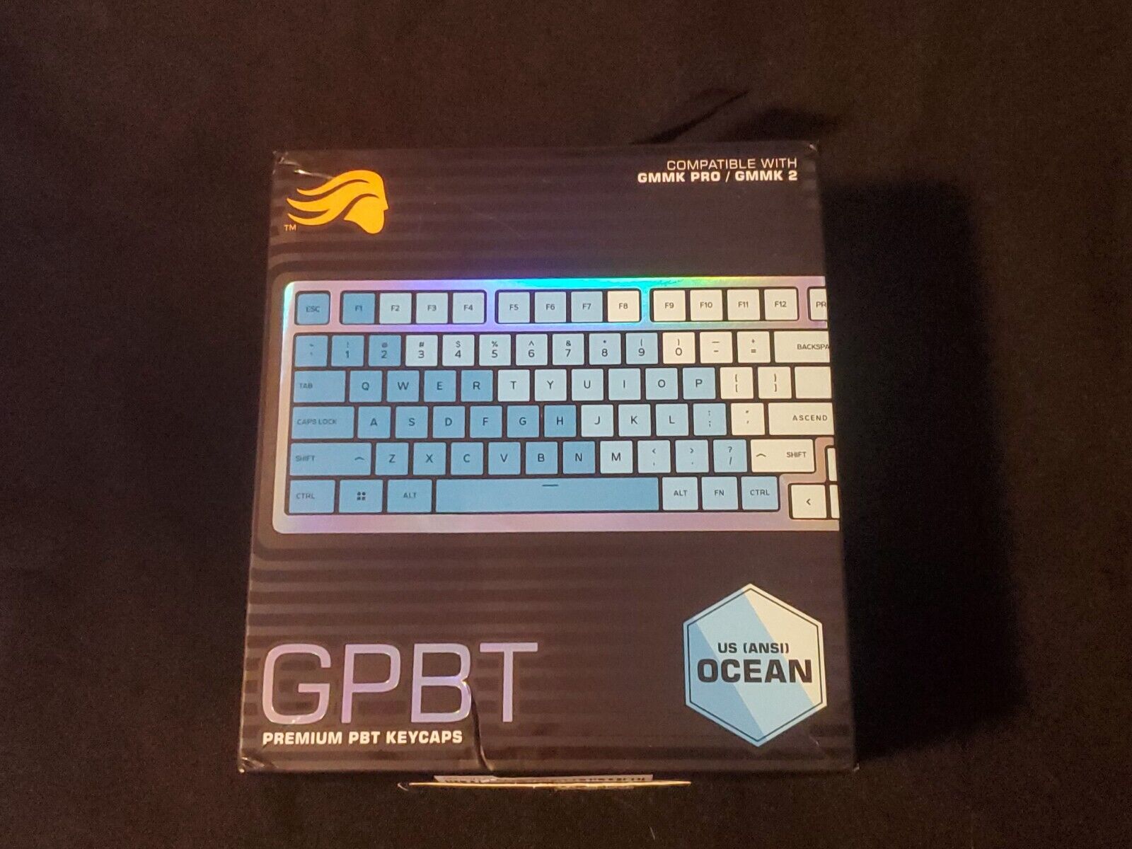 Glorious GPBT Dye Sublimated Keycaps 114 Keycap Set for 100% 85 80 TKL 60 BLUE