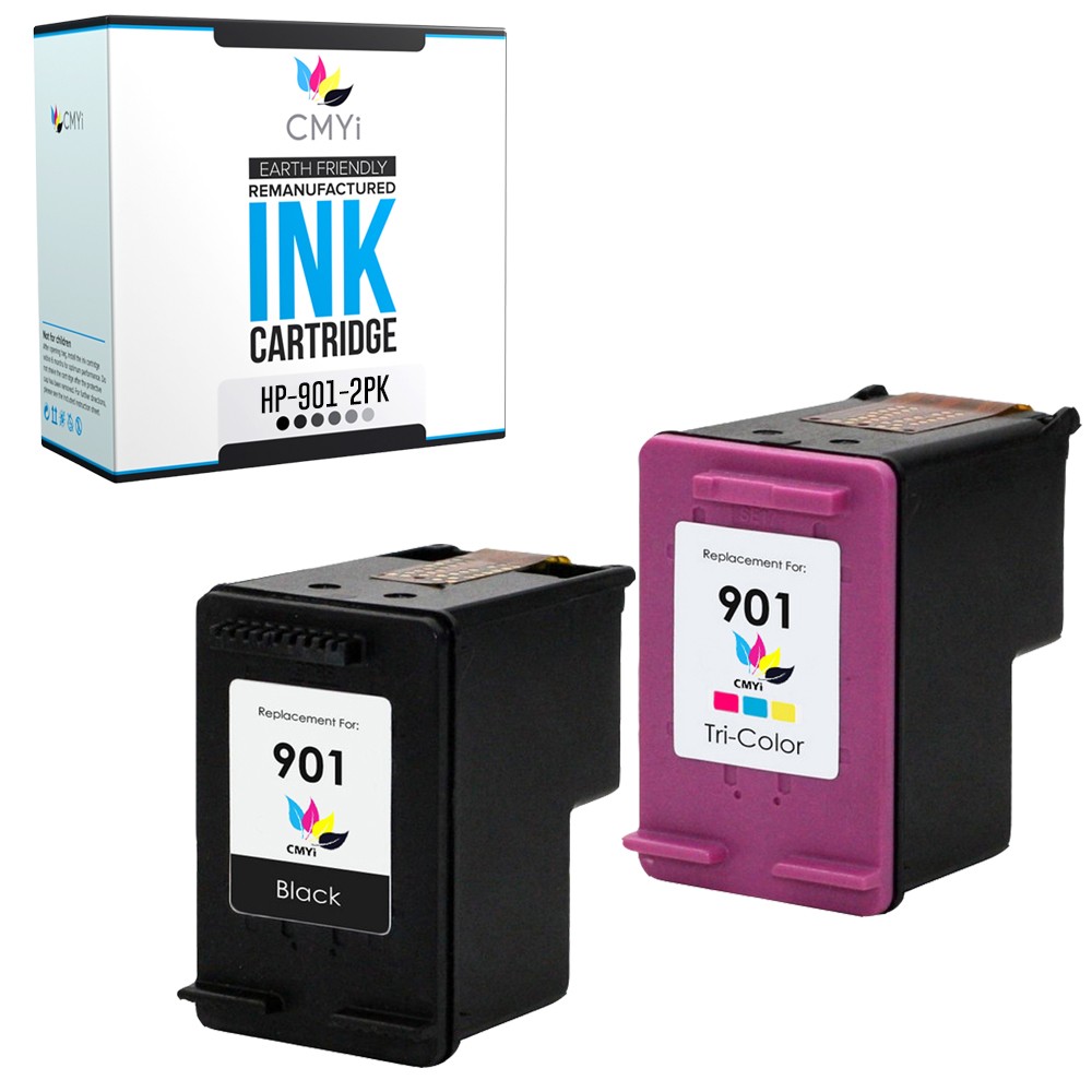 OSI 2PK Compatible HP 901 Ink Cartridges Combo Pack for OfficeJet G510a G510n