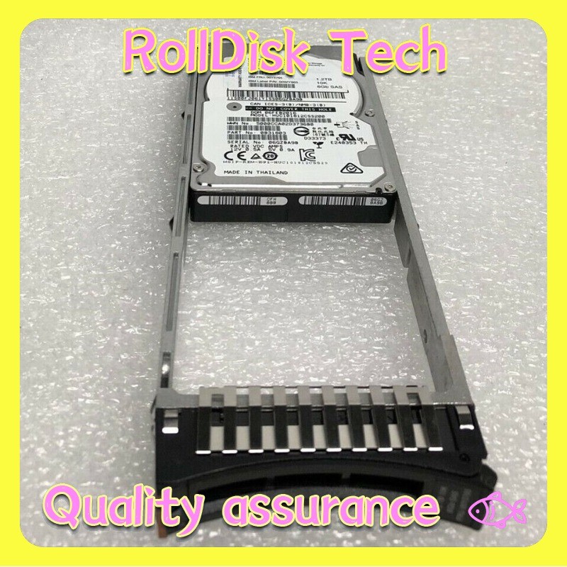 Used IBM AC62 00Y5765 00Y5788 00AK204 1.2T 10K 6Gbps 2.5 in SAS V5000 Hard Drive