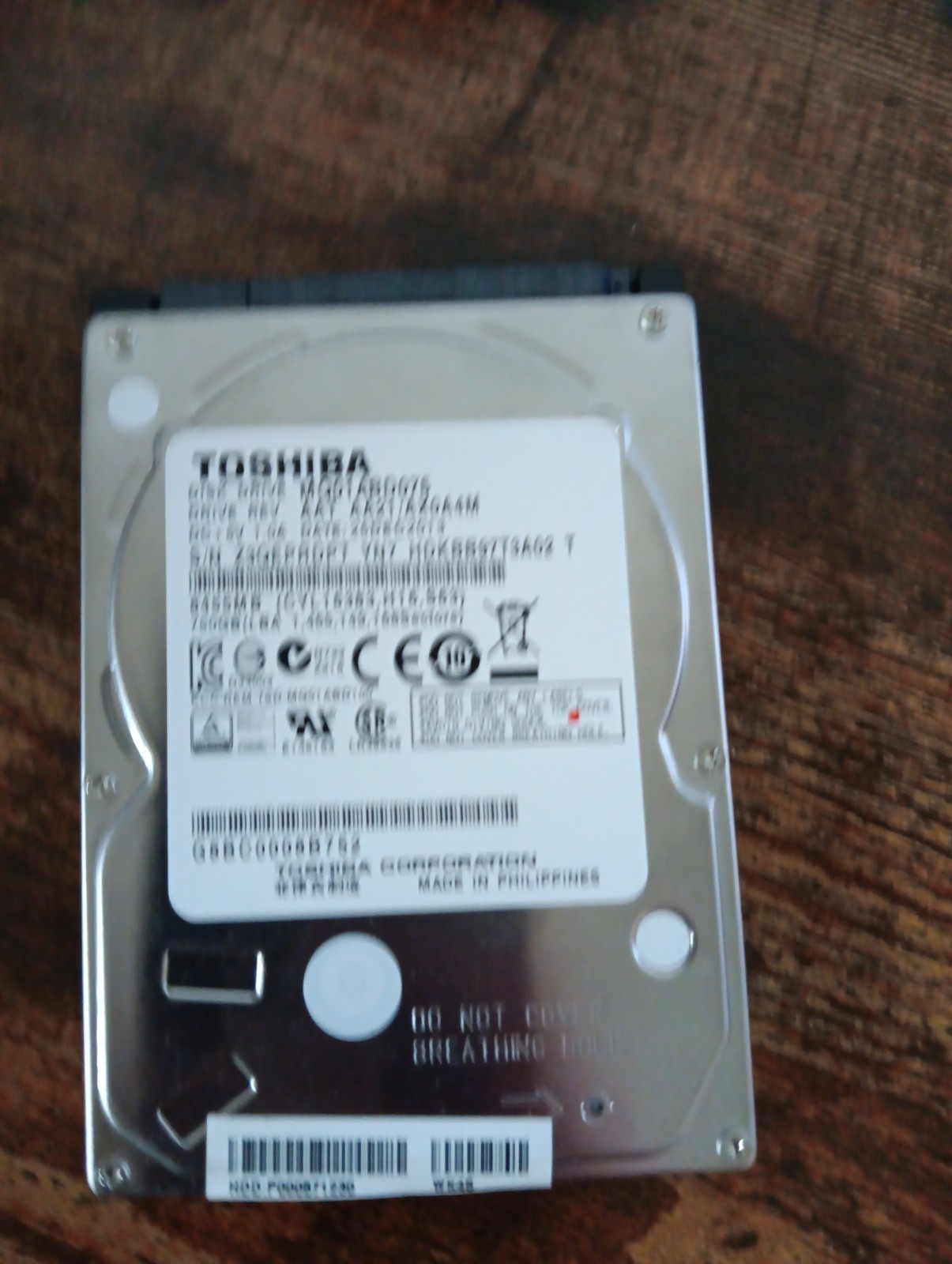 Toshiba Mq01abd075 750gb