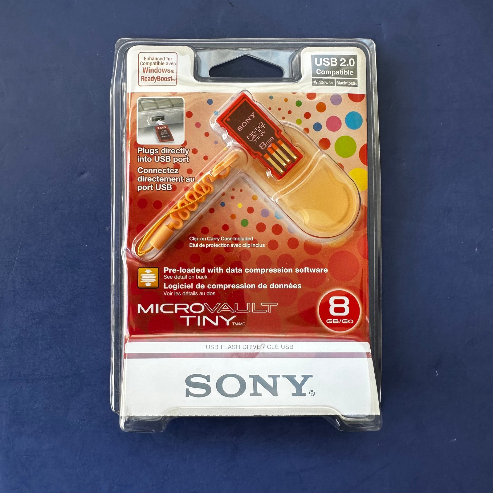 NEW SEALED Sony Micro Vault Tiny 8GB USB Flash Drive USM8GH