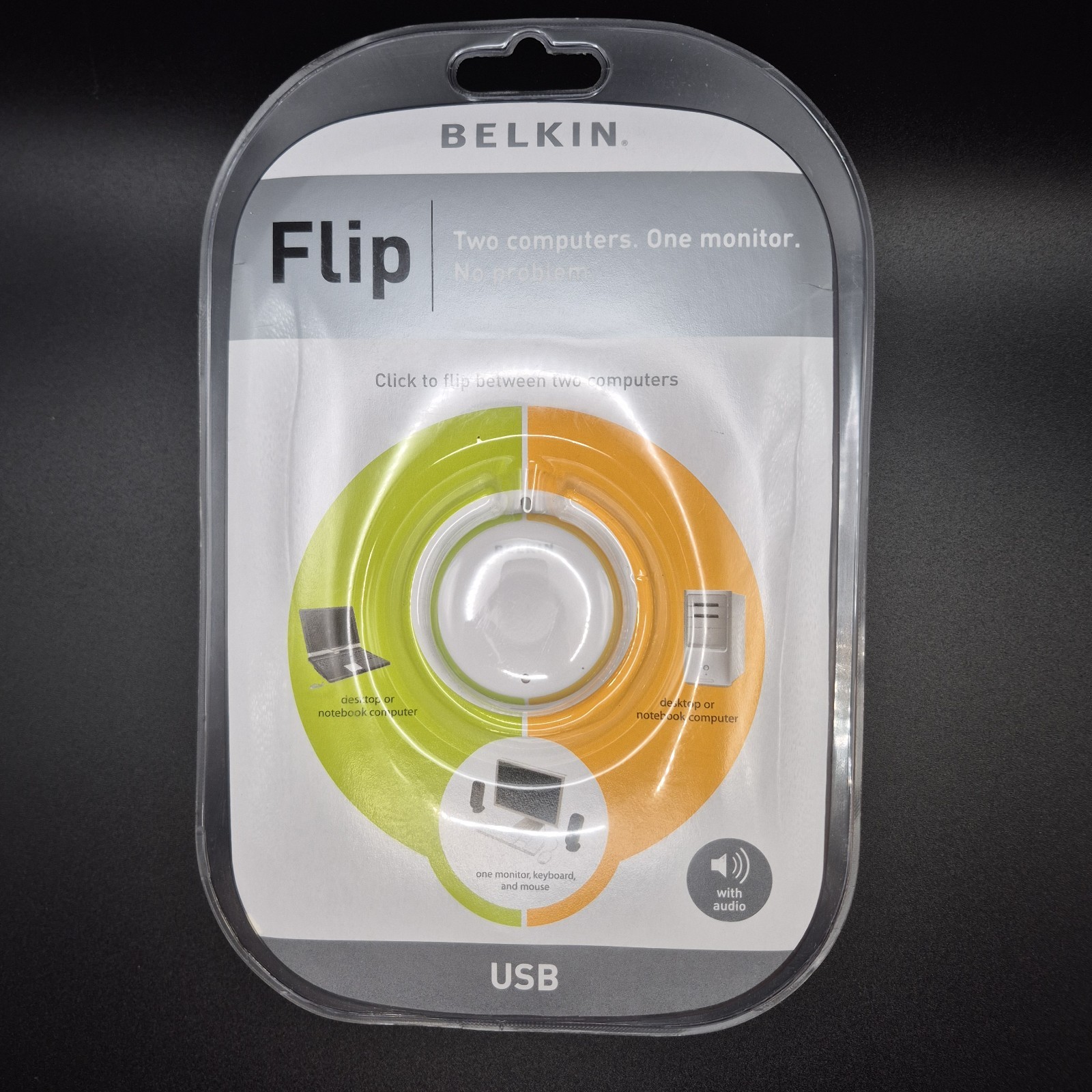 New Belkin Flip Wireless USB KVM Switch Factory **Brand New Sealed**