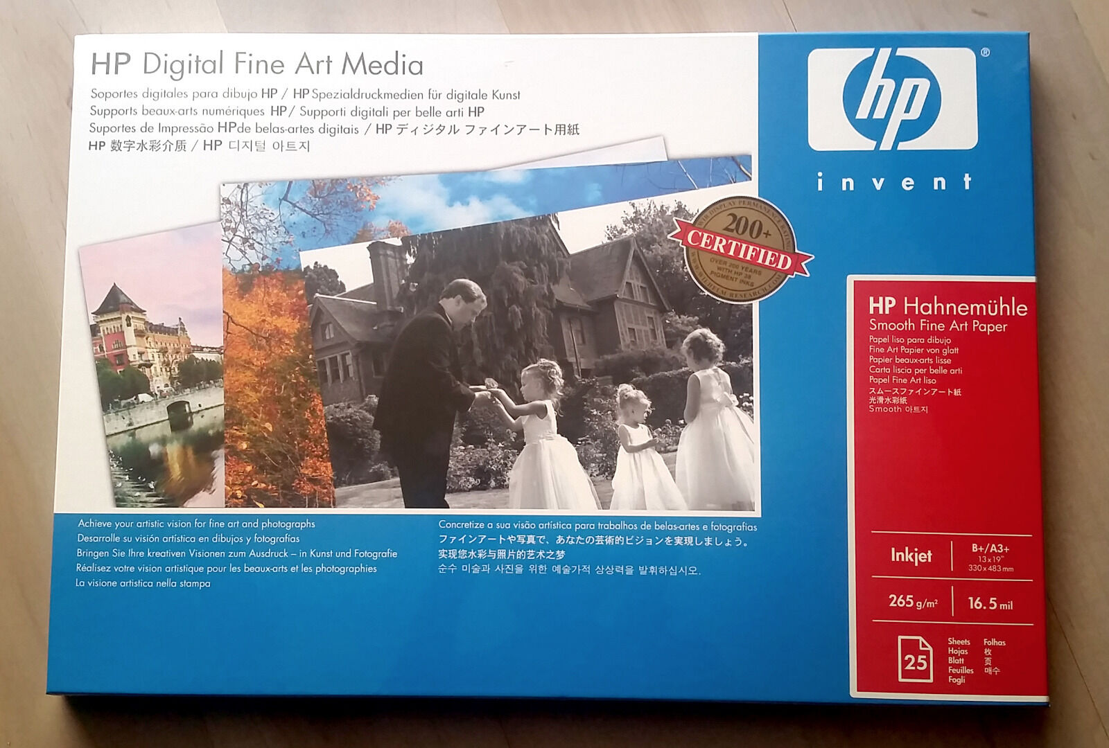 HP Hahnemuhle Smooth Fine Art Paper 13X19 - NEW SEALED - Hewlett Packard Q8728A