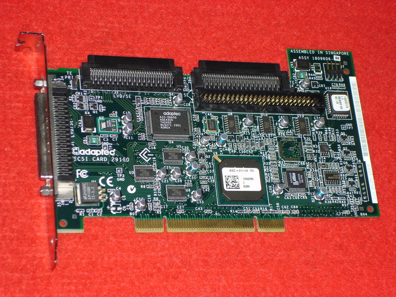 TOP Adaptec Controller Card ASC-29160X PCI-SCSI Adapter Ultra160 PCI3.0