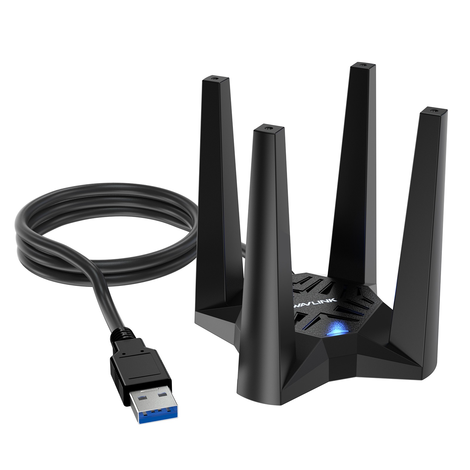 WiFi 7 BE6500 Tri-Band USB 3.0 Wireless Network Adapter AX5400 WiFi 6E Adapter