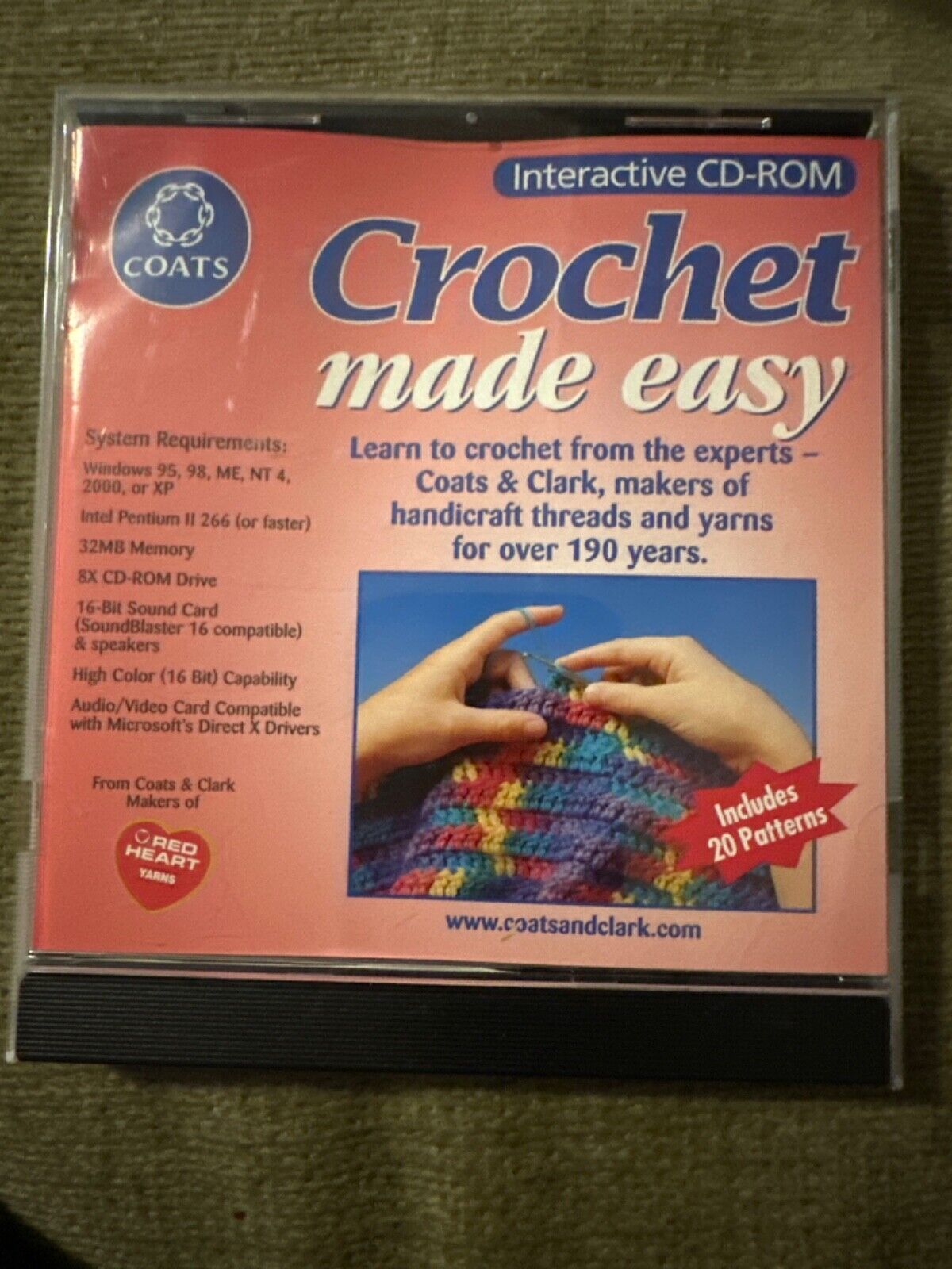 Crochet Made Easy Interactive CD Rom 2002 Learn To Crochet