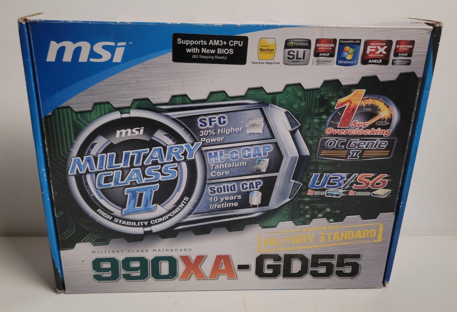 NEW opened box MSi 990XA-GD55 AM3/AM3+ Ready RD980+SB950 Motherboard