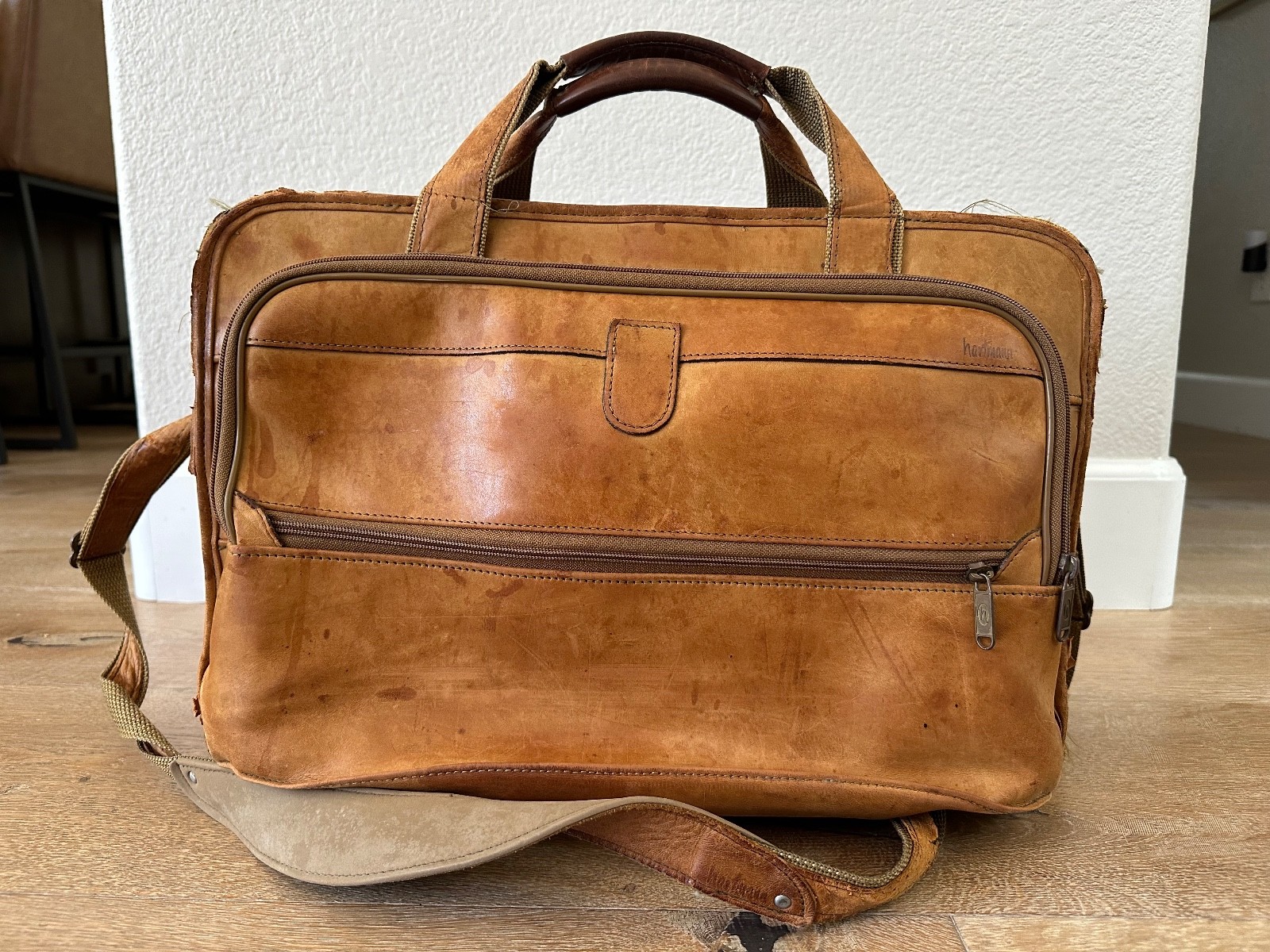 Hartmann Belting Leather Business Laptop Notebook Bag Briefcase