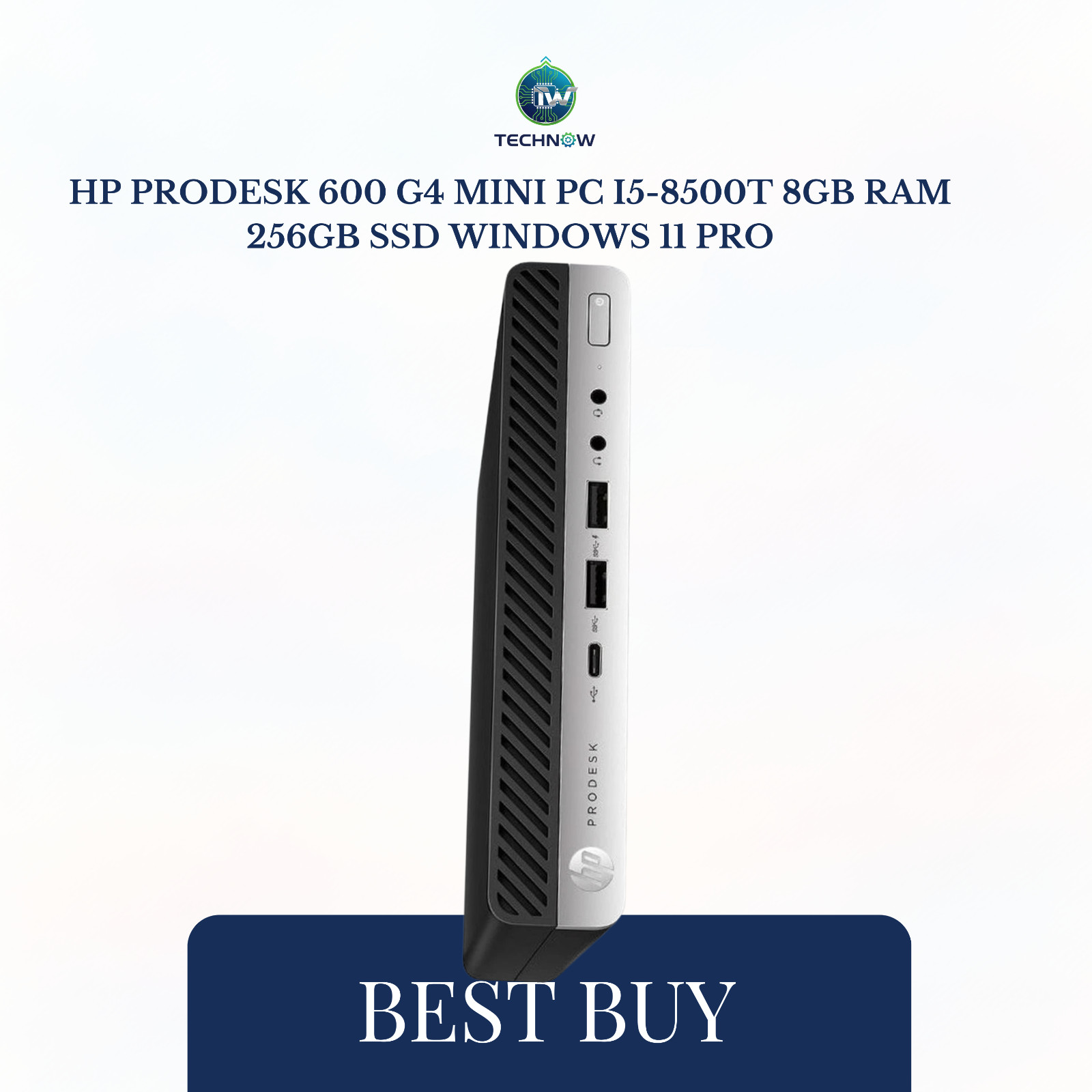HP ProDesk 600 G4 Mini PC Intel Core i3 8100t  RAM 256GB SSD Windows 11 Pro