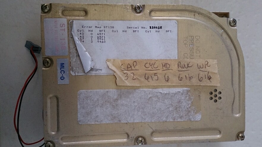 Seagate ST138 rare old 3.5HH MFM PC XT 8-BIT Hard Drive - Vintage