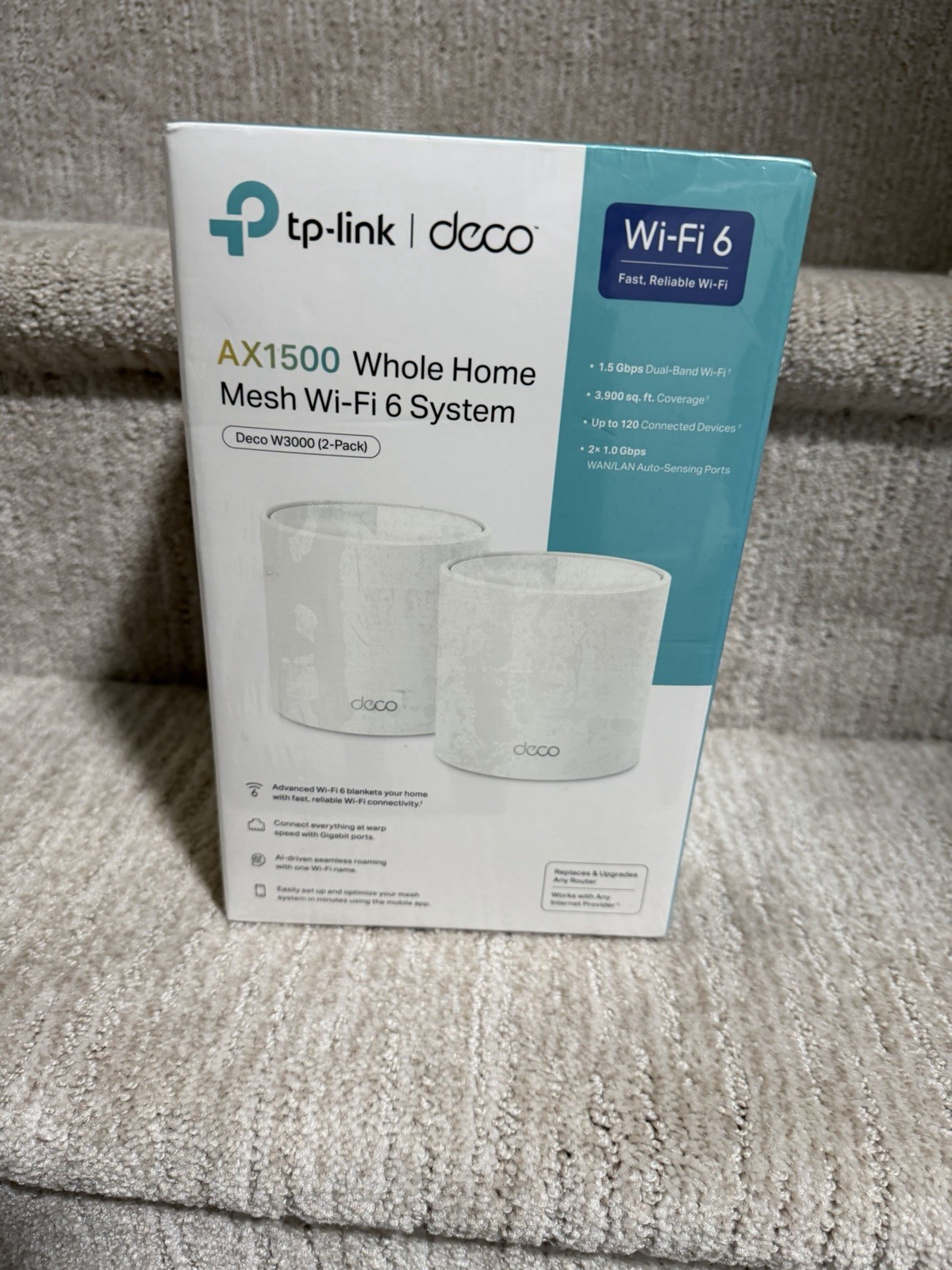 TP-Link deco W3000 - AX1500 Mesh Wi-Fi 6 System (2 Pack) Dual Band