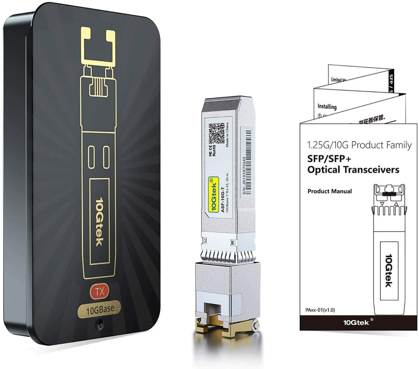 For Ubiquiti UF-RJ45-10G Transceiver 10G 10GBase-T SFP+ to RJ45 Copper 30 meters