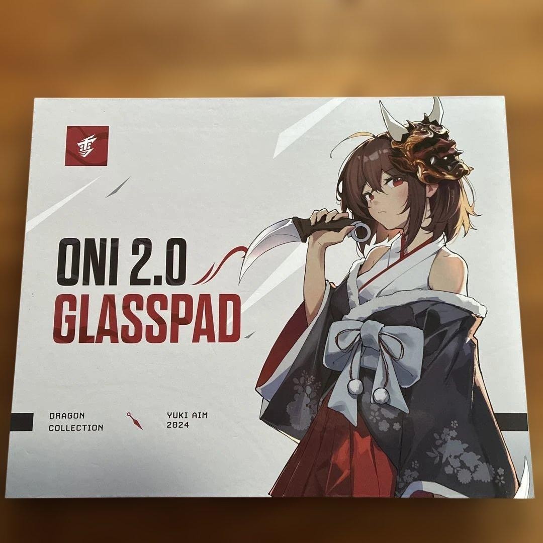 Yuki Aim ONI 2.0 Glasspad Dragon Collection 2024 Glass Mouse Pad Mat PC Gaming