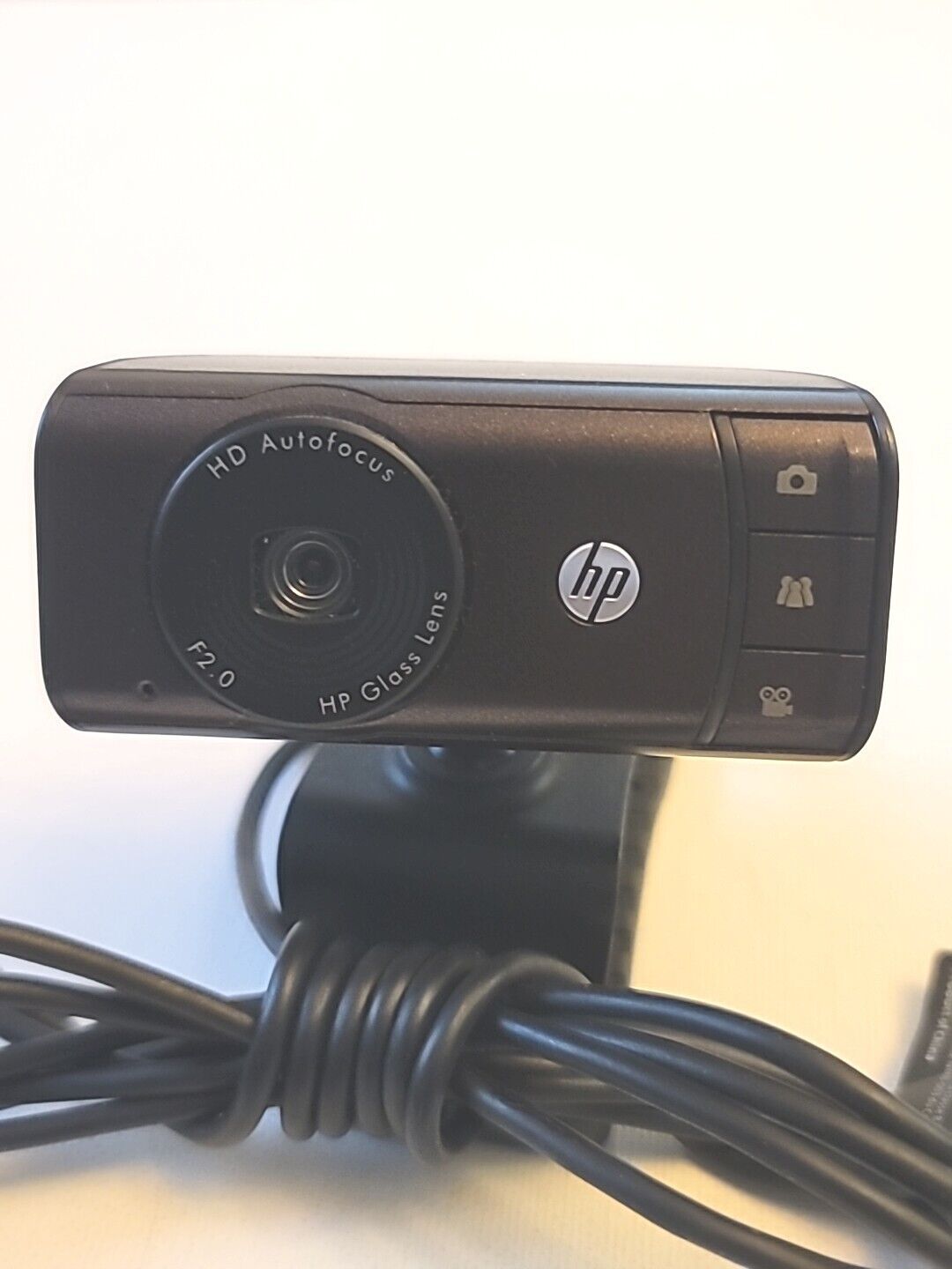 HP WebCam HD-3110. 720P Autofocus w/ TrueVision. 5MP Still Photo.