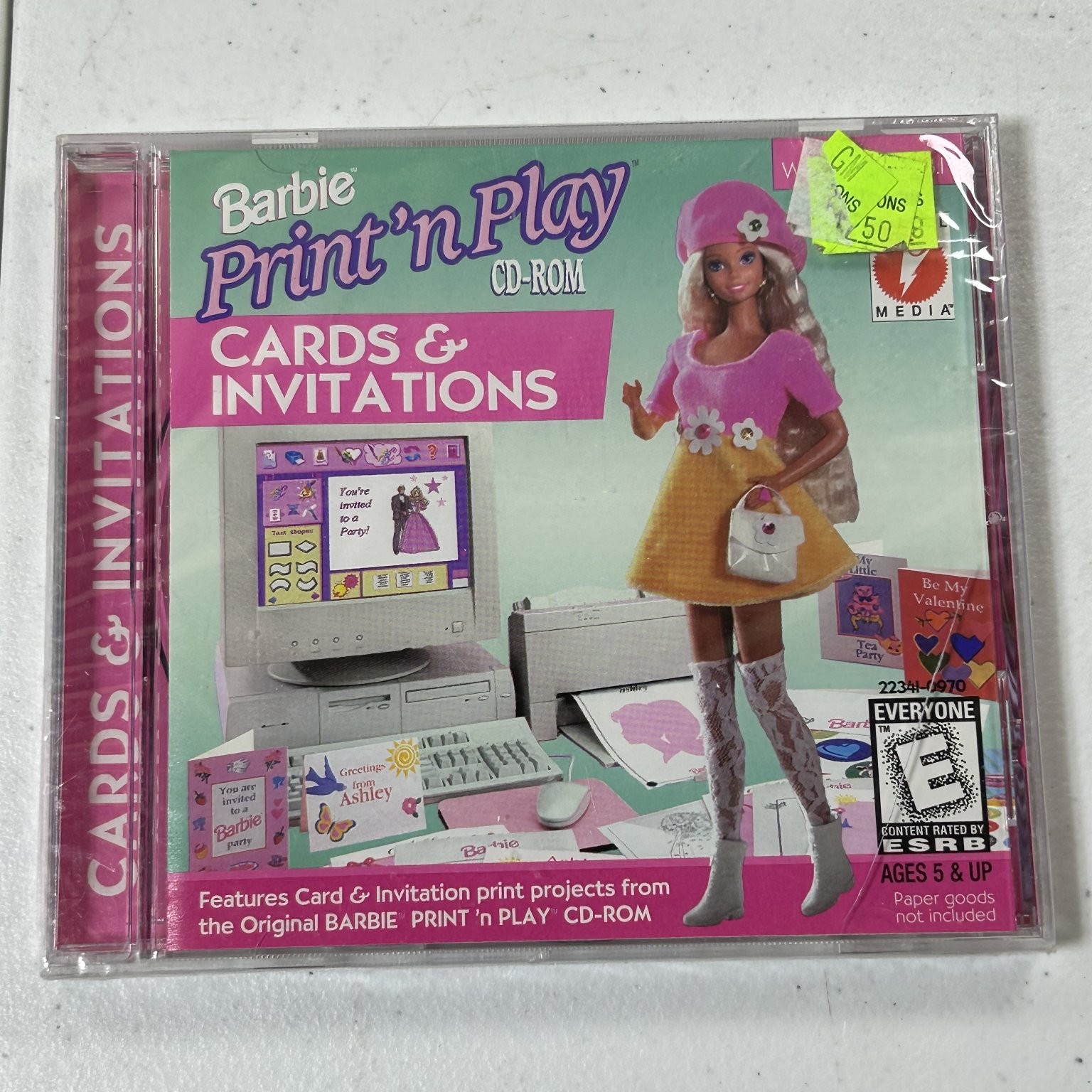 Barbie Print'n Play CD-ROM Cards & Invitations Windows 3.1 95
