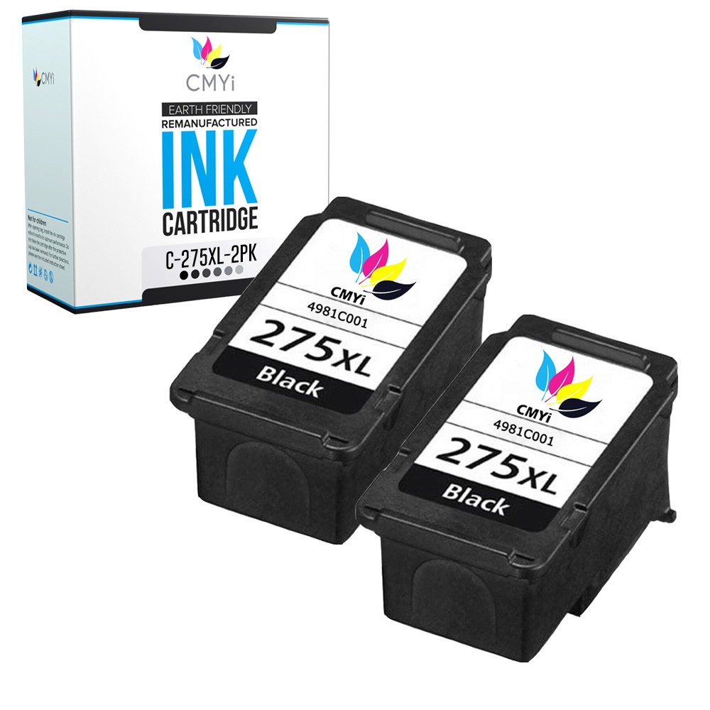 CMYi 2PK Compatible Canon 275XL Ink Cartridges for PIXMA TS3522 TS3720 TS3722