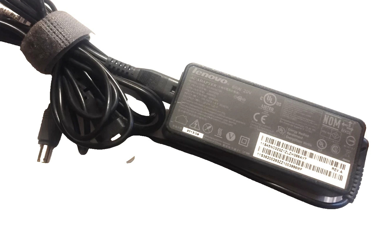 Lenovo ADLX65NCT2A Thinkpad Laptop AC Adapter 65W 20V Charger 7.9mm ROUND TIP