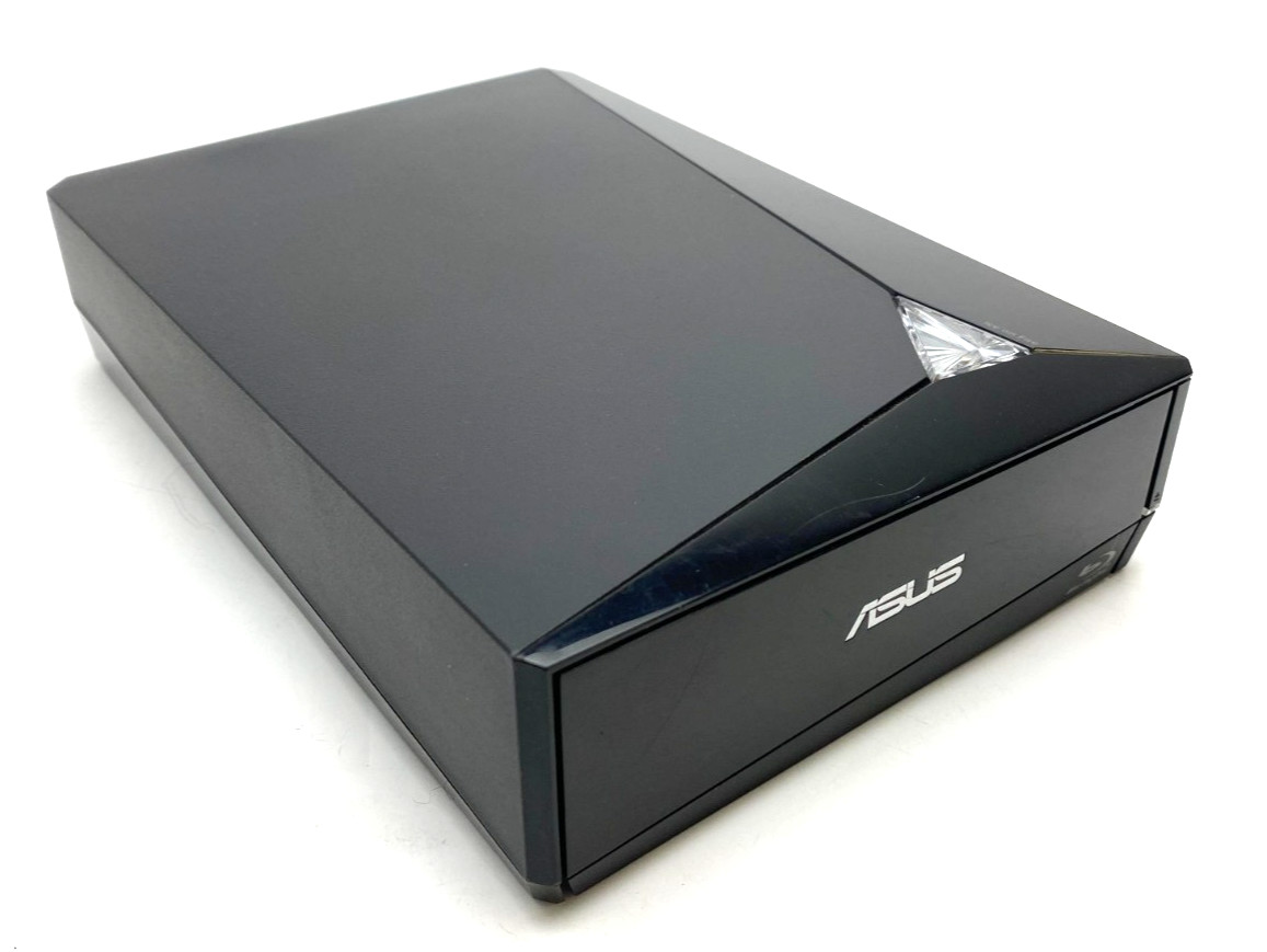 ASUS ~BW-12D1S-U~ USB 3.0 12X EXTERNAL BLU-RAY BD-RE CD DVD BURNER + ADPTR/CBLS