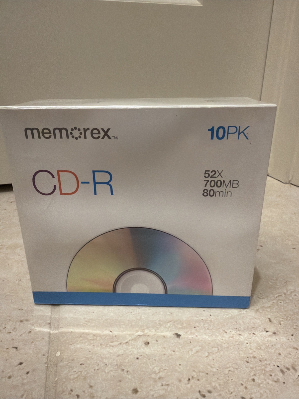 Memorex CD-R 10 pk 52x 700 mbps Sealed 80 minute blank CD and Cases Unopened