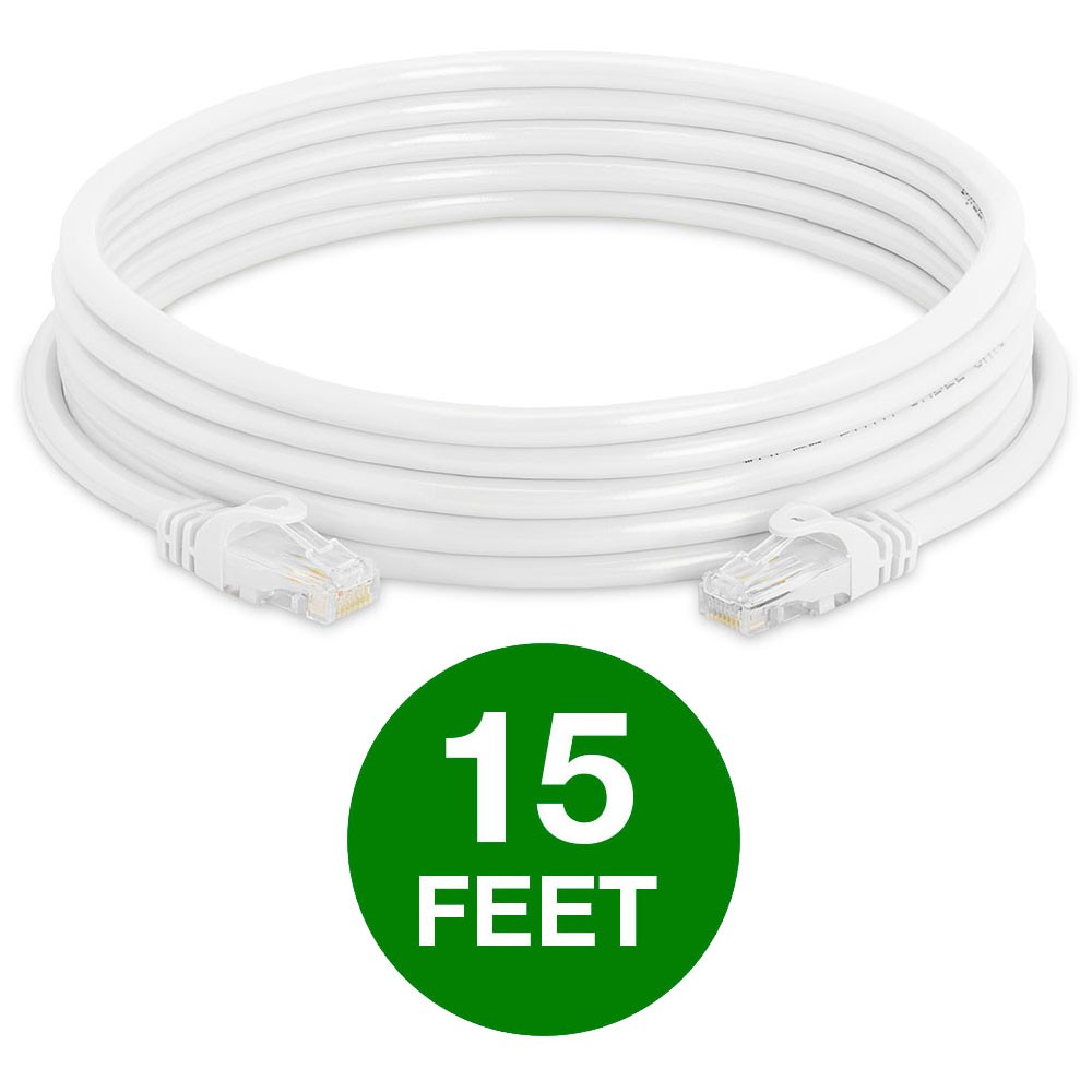 2 PCS White Cat6 Cable Cat 6 Ethernet Patch Cord 10Gbps Internet Cable UTP Wire