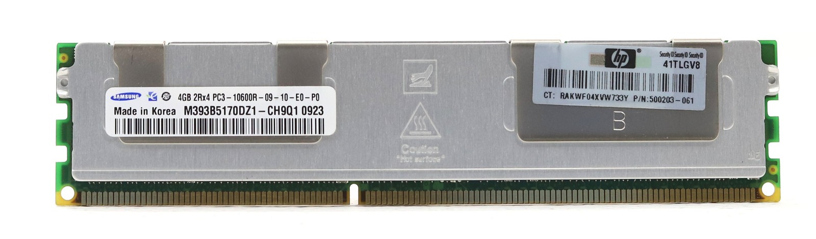 Samsung 4GB 2Rx4 PC3-10600R-09-10-E0-P0 ECC REG Server RAM M393B5170DZ1-CH9Q1
