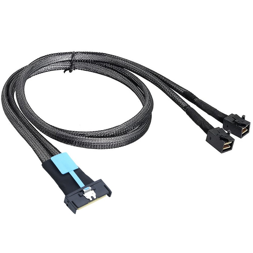 MCIO 8i to 2 X SFF 8643 Cable PCIE Gen5 MCIO 8X to  SAS  SFF 8643 High8354